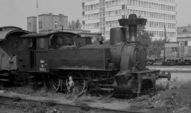 Parowóz TKh-2-12 na ekspozycji Muzeum Kolejnictwa w Warszawie, 1974. Fot....